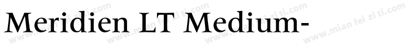 Meridien LT Medium字体转换